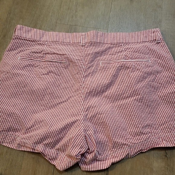 Red Shorts with White Pinstripes Size 16 - Picture 2 of 8